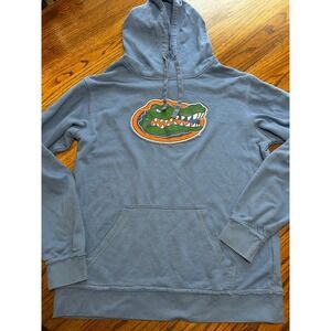 Box Seat Clothing Co Florida Gators Hoodie Mens Large Blue Raw Edge Distressed